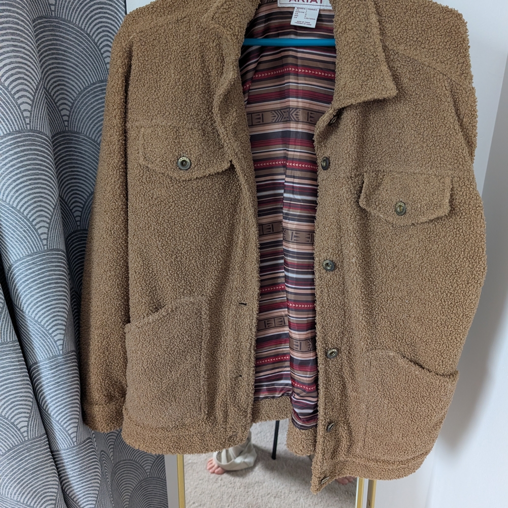 Ariat Women's Teddy Bear Tan Sherpa Jacket
